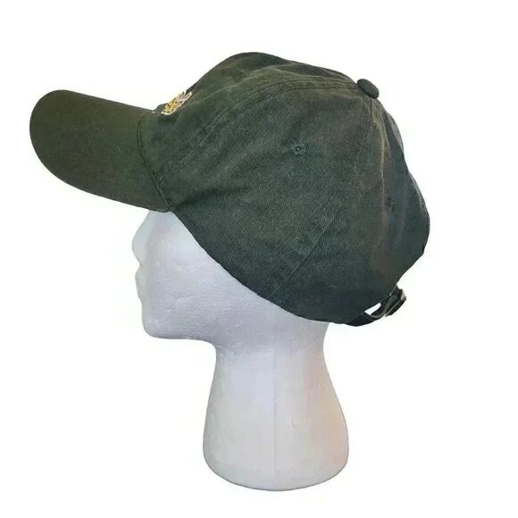 Cabela's Men's Hunter Green Canvas w Logo Embroidered Adj Baseball Cap - Picture 3 of 8